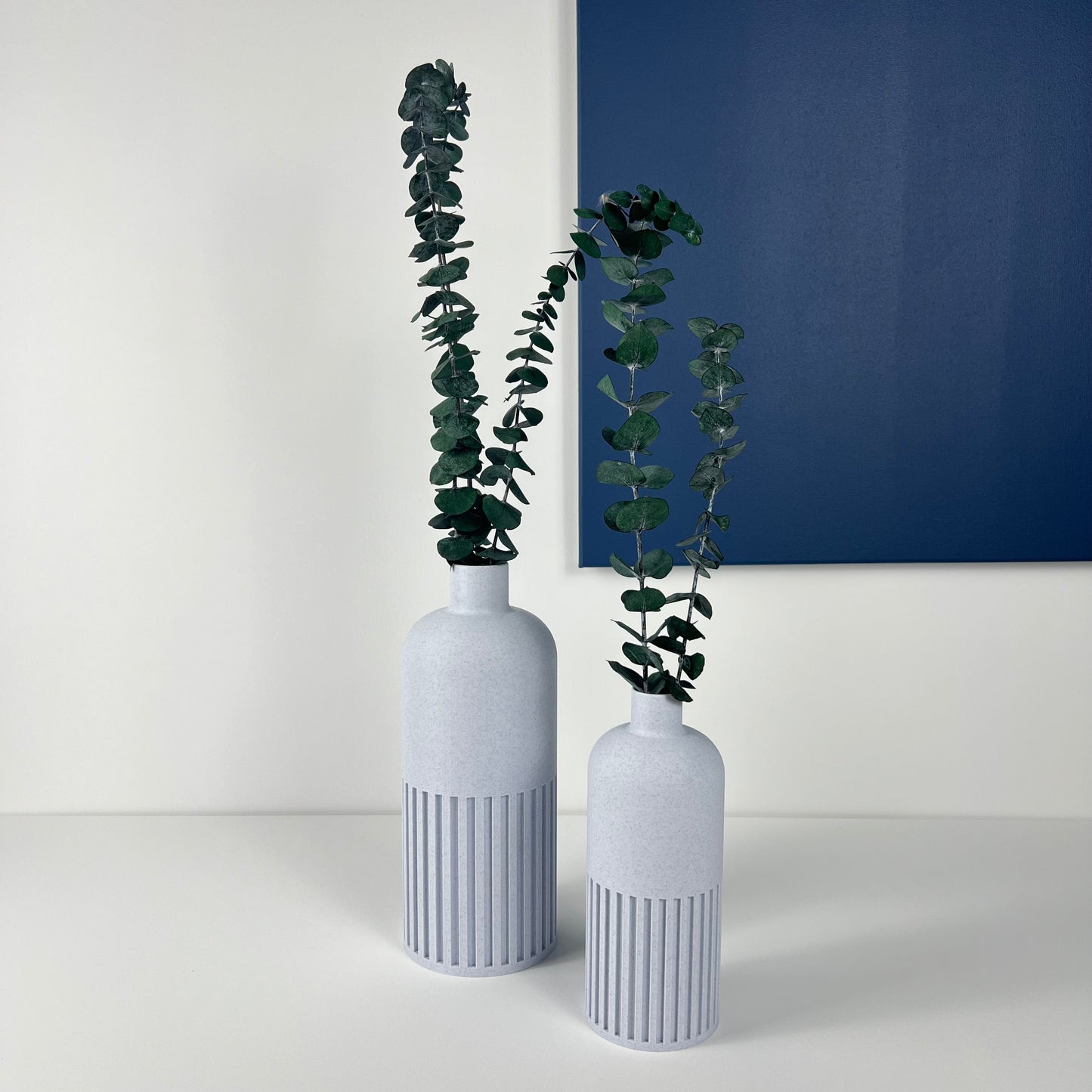 Vase Bouteille marbre blanc