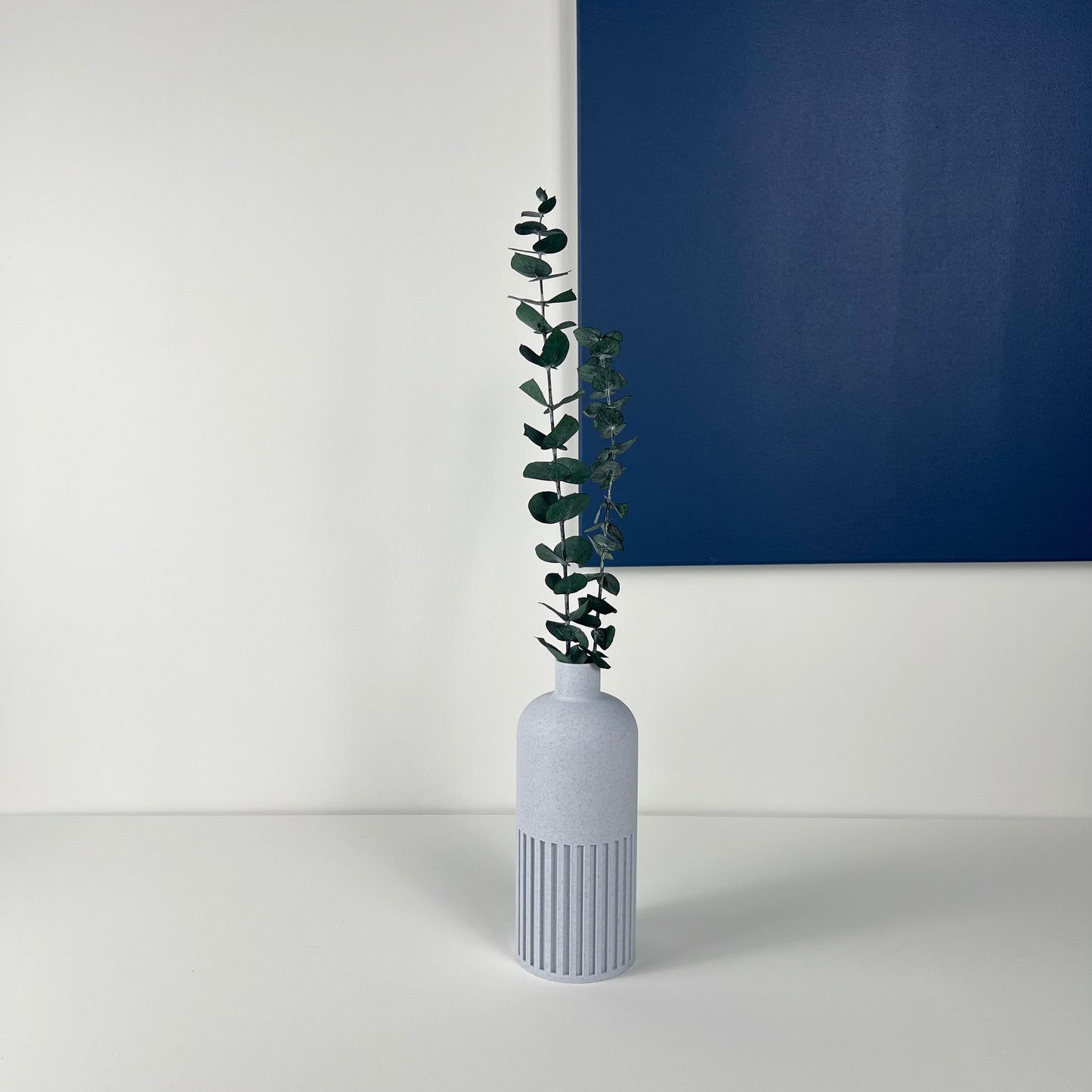 Vase Bouteille marbre blanc