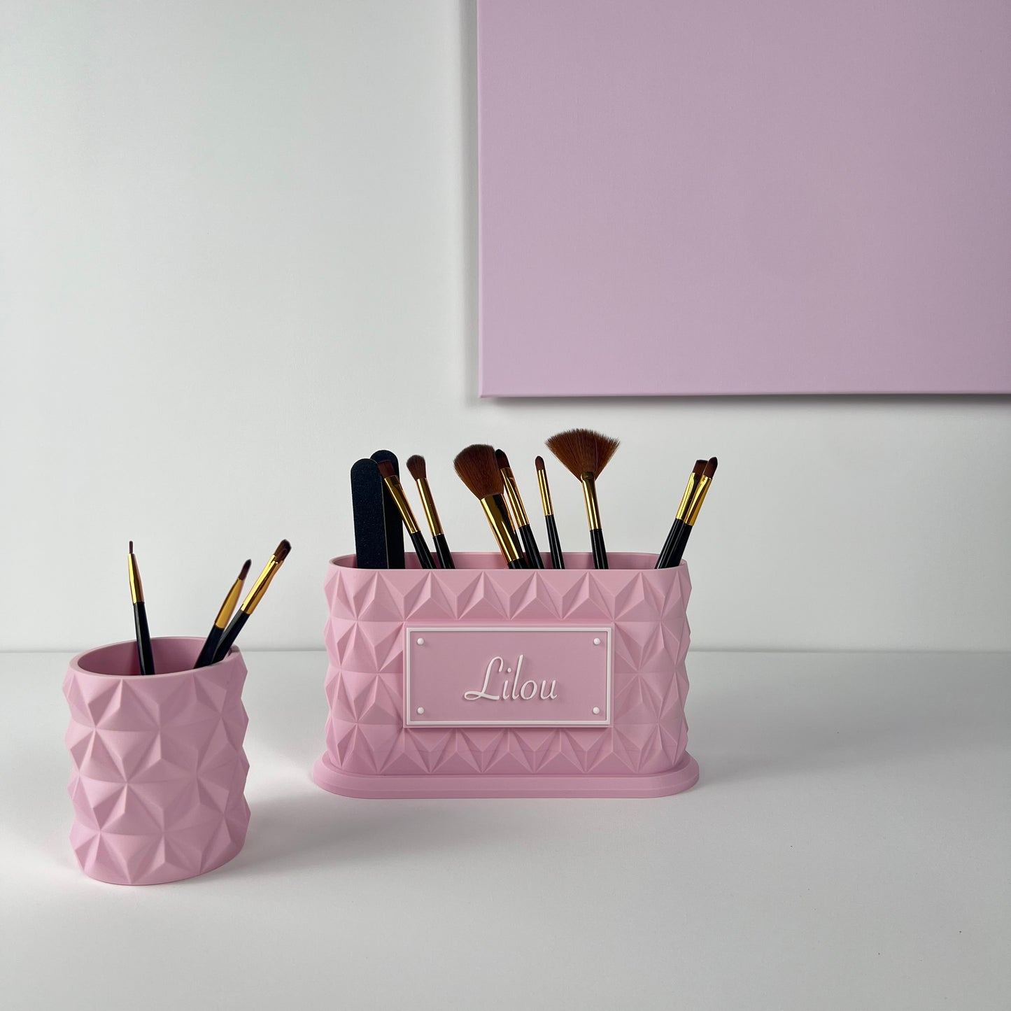 Pot MakeUp "Lilou", Design graphique et moderne