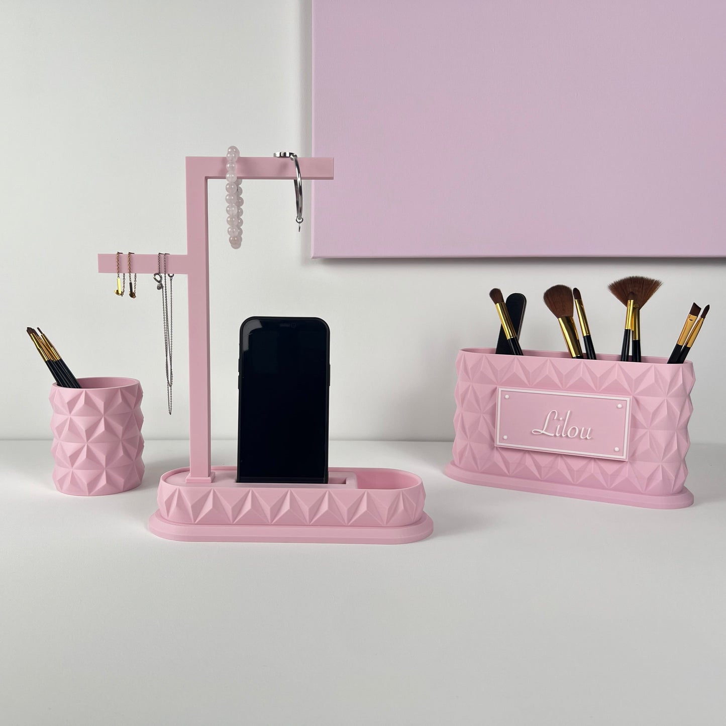 Perchoir Bijoux & Support Téléphone "Lilou"