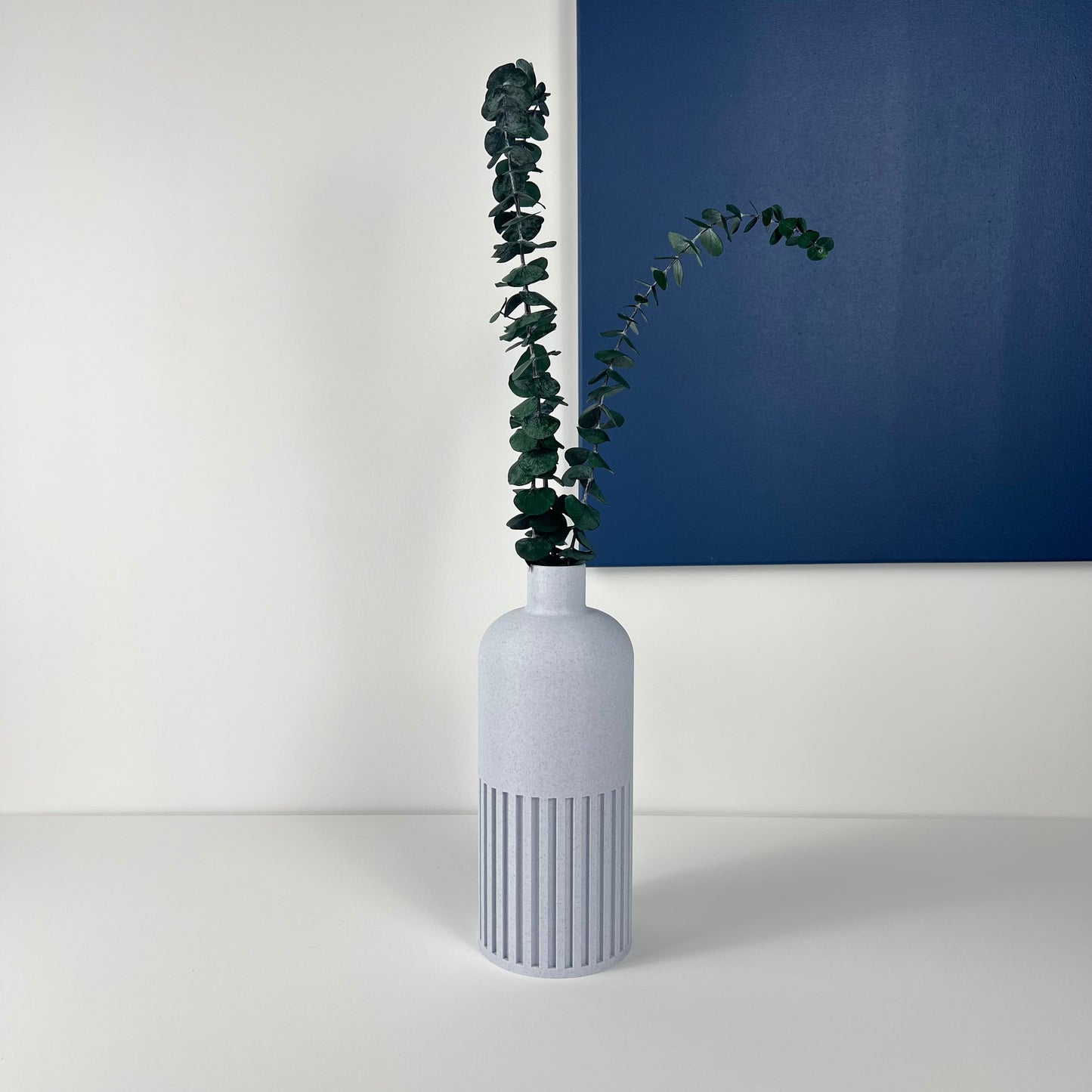 Vase Bouteille marbre blanc