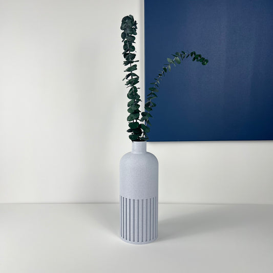 Vase Bouteille marbre blanc