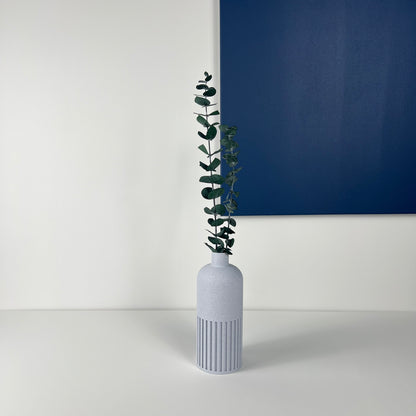 Vase Bouteille marbre blanc
