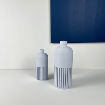 Vase Bouteille marbre blanc