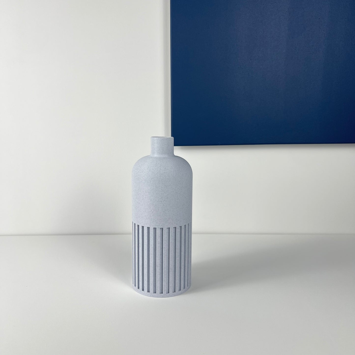 Vase Bouteille marbre blanc