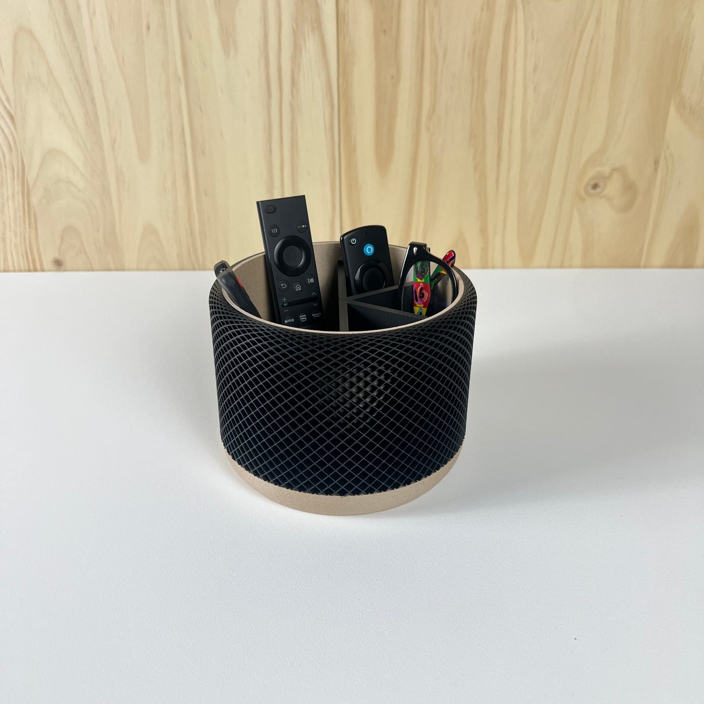 Organisateur/Pot de rangement en bois Français