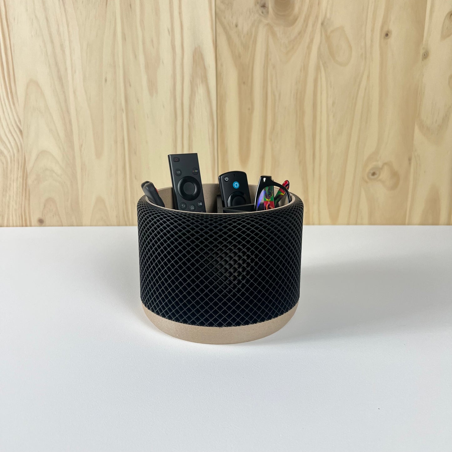 Organisateur/Pot de rangement en bois Français