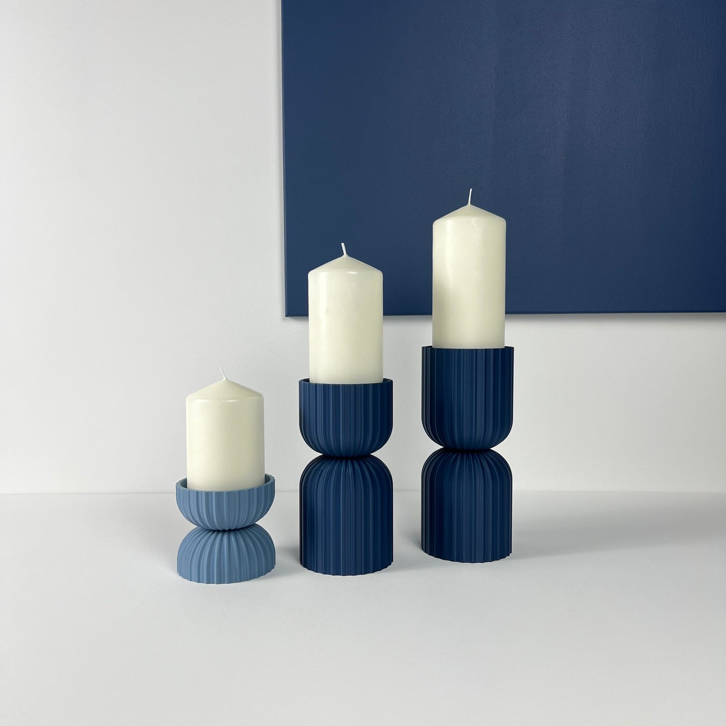 Lot de 3 Bougeoirs "Rétro", Design vintage et moderne
